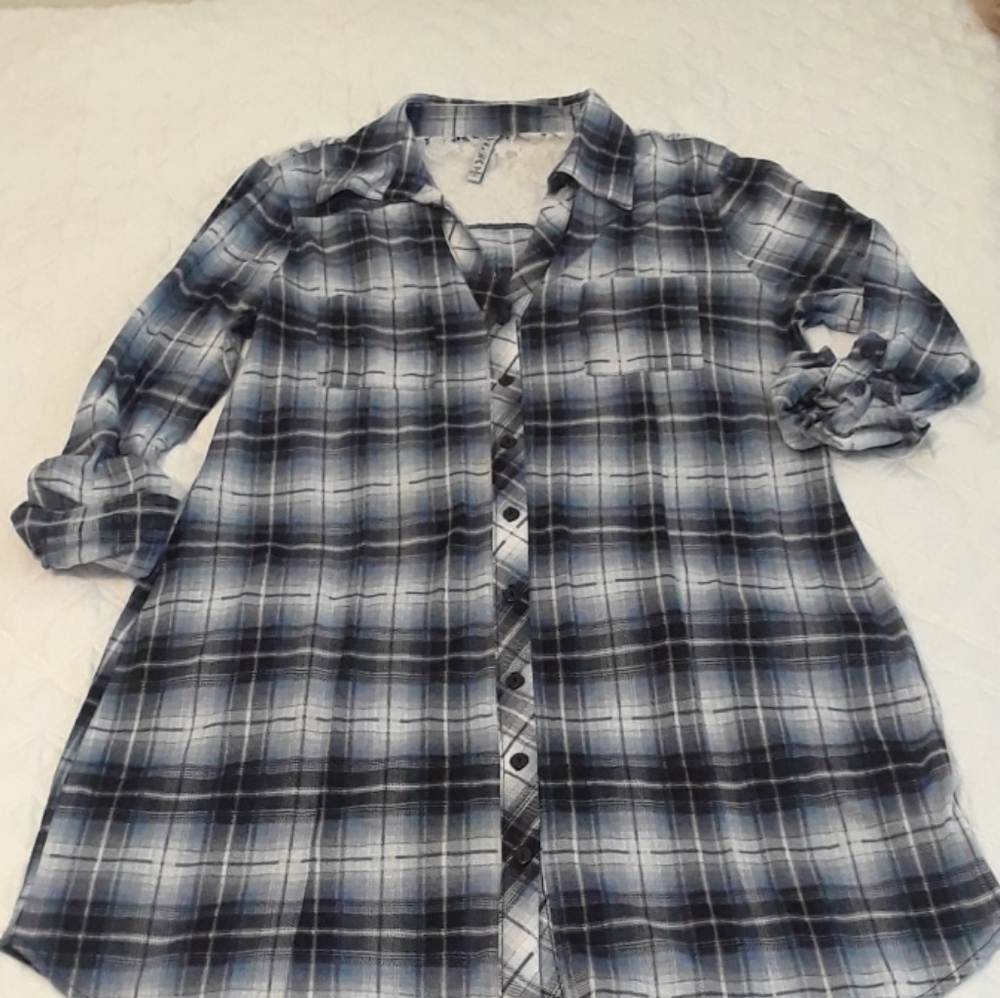 Blue Flannel Dress💙